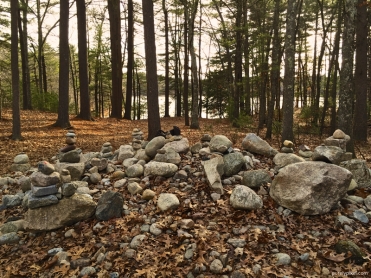 View of Walden Pond from the original site of Thoreau's cabin